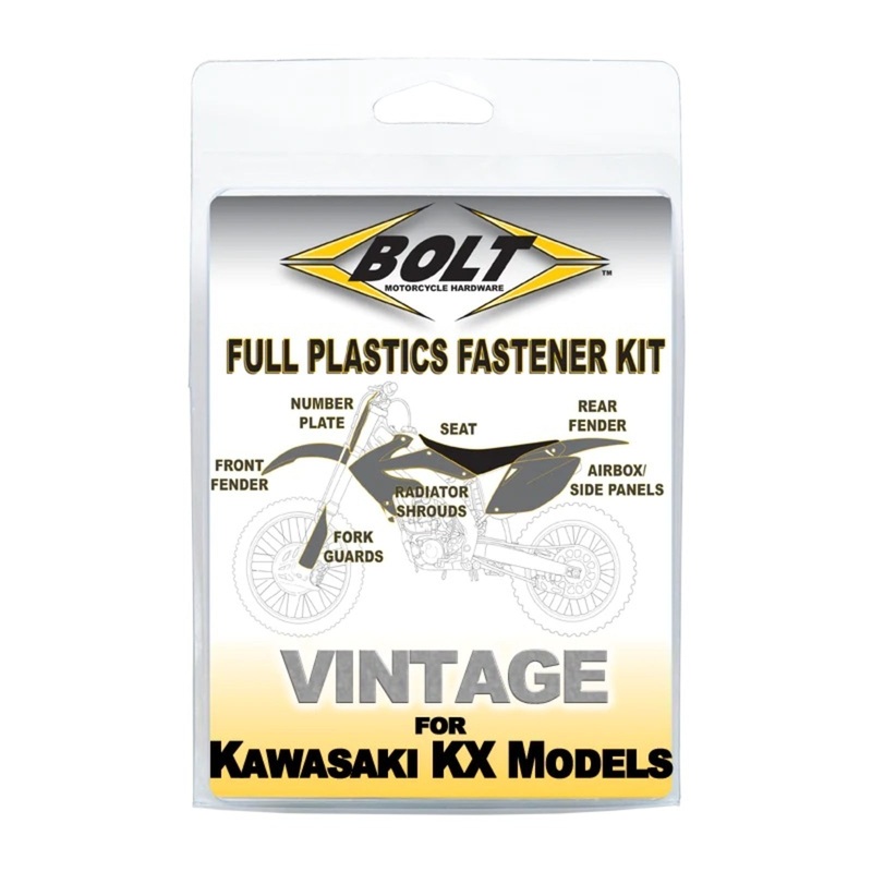 BOLT BODY WORK FASTENER KIT KAW KX125/250 98-02