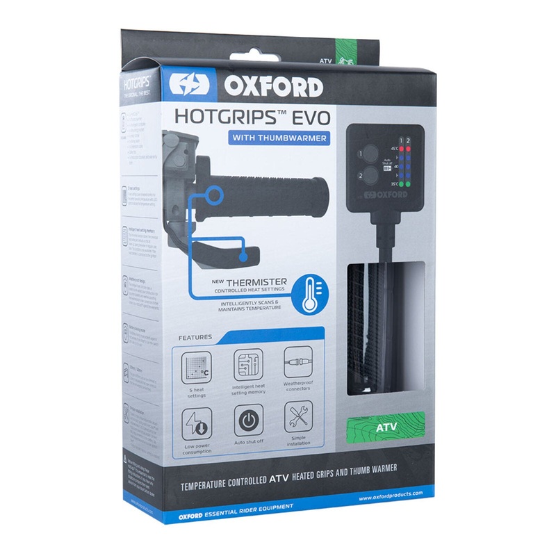 Oxford EVO HotGrips ATV - V9 Dual Thermister Switch with THUMB WARMER