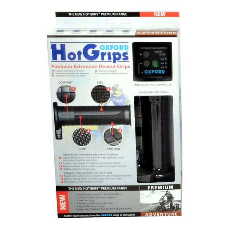 Oxford HotGrips Premium Adventure with V8 Switch