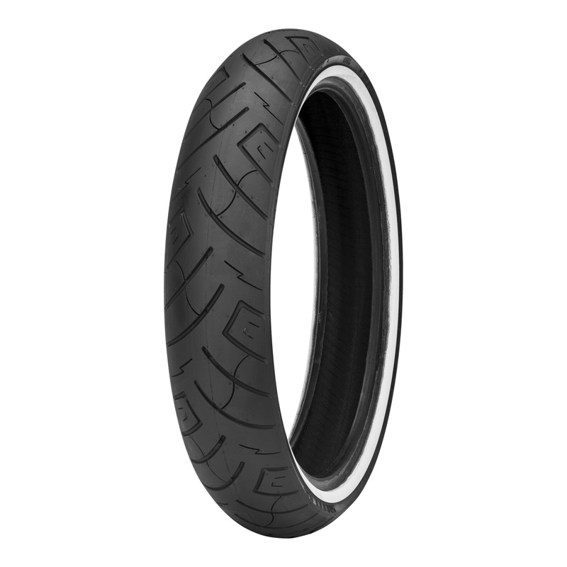 Shinko 130/90-16 SR777 Tubeless Front Cruiser Tyre (White Wall)