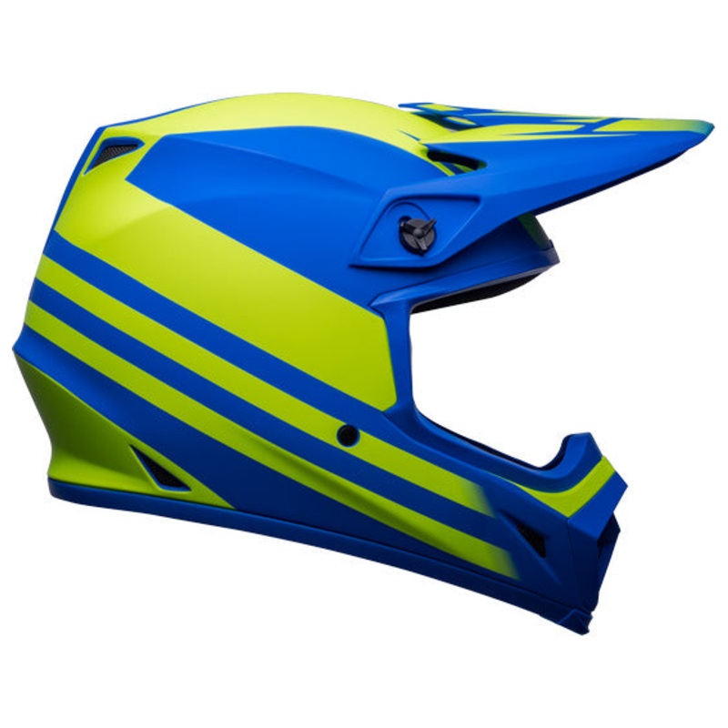 Bell MX-9 MIPS Disrupt Matte classic Blue/Hi-Viz Yellow