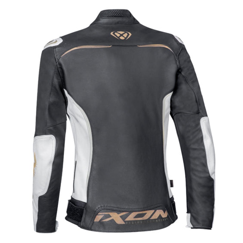 Ixon TRINITY LADY Jacket Wht/Blk/Gld - Sport Leather
