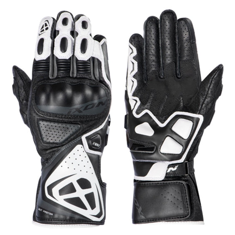 Ixon GP5 AIR Glove Black/White - Sport Leather