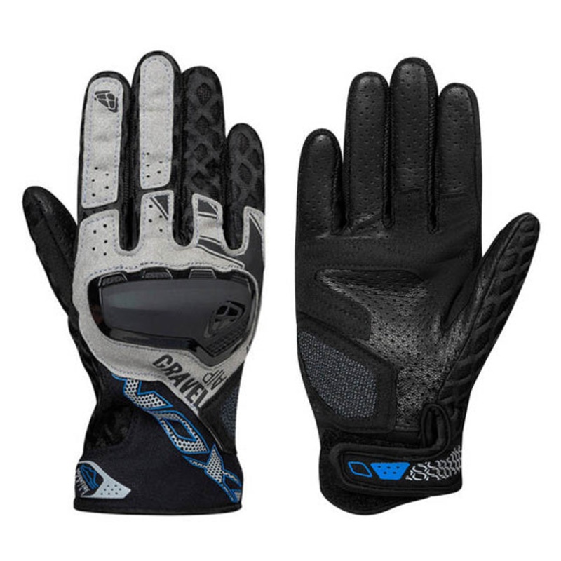 Ixon GRAVEL AIR Glove Blk/Gry/Blu - Lightweight Adventure