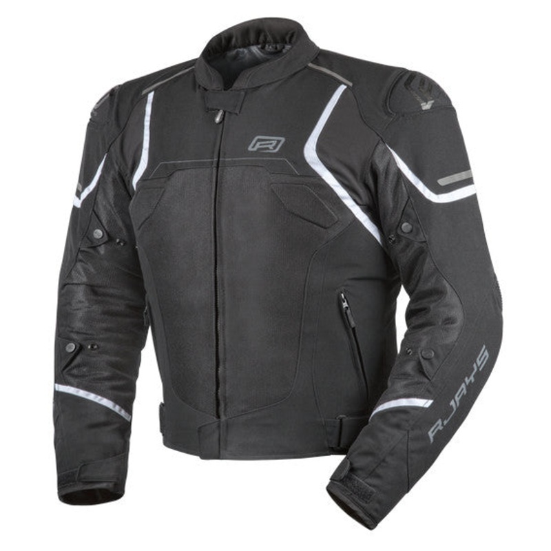 RJAYS PACE AIRFLOW Jacket Blk/Wht - Hi-Flow Mesh Sports