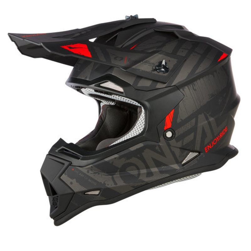 O'Neal Youth 2SRS GLITCH Helmet - Black/Grey