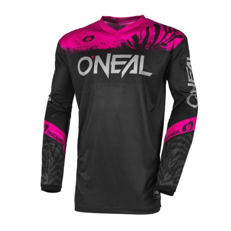 O'Neal 2025 Women's ELEMENT Shocker Jersey - Black/Pink