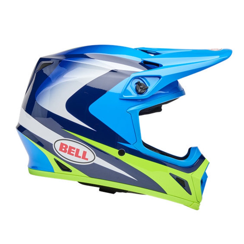 Bell MX-9 MIPS Jackal Blue/Hiviz Yellow