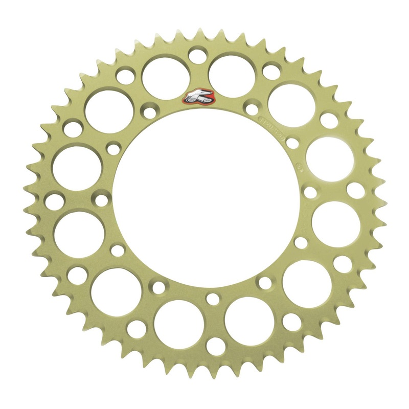 Renthal Sprocket Rear Hard Anodised 51T Alloy 7075 T6 Grooved