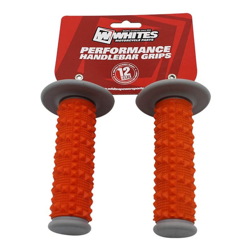 Whites Grip MX Full Diamond - Grey / Orange